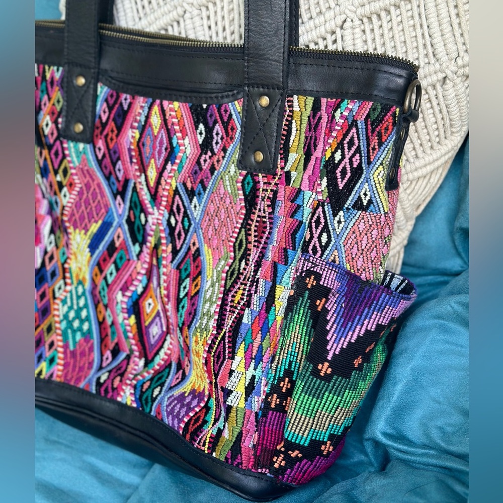 NEW Rainbow Geometic Mermaids & Dragons Medium Caryall CDB Moon pockets